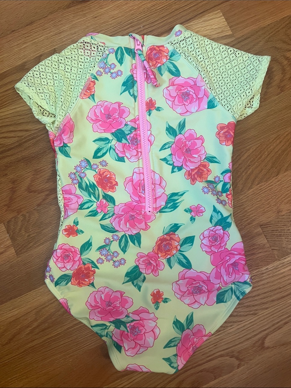 Girls floral one piece swimsuit